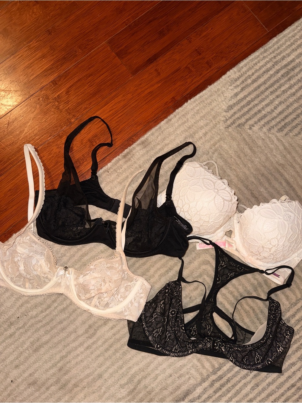 Four Victoria's Secret/Pink 34C Bras
